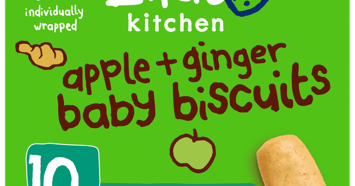 Buy Organic Apple + Ginger Baby Biscuits Ella's Kitchen